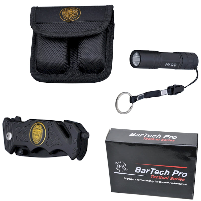 Tenacity Tactical Rescue Knife + Flashlight Combo